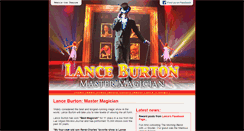 Desktop Screenshot of lanceburton.com